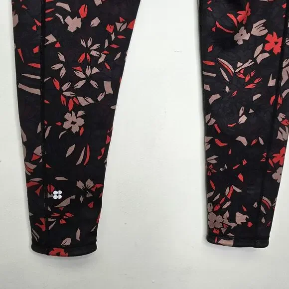 Sweaty Betty Legging Crop Printed Size XL Stretch Womens Athletic Gym Yoga Run - Picture 7 of 9
